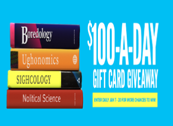 Half Price Books $100-A-Day Gift Card Giveaway Sweepstakes – Win a $100 HPB gift  card!
